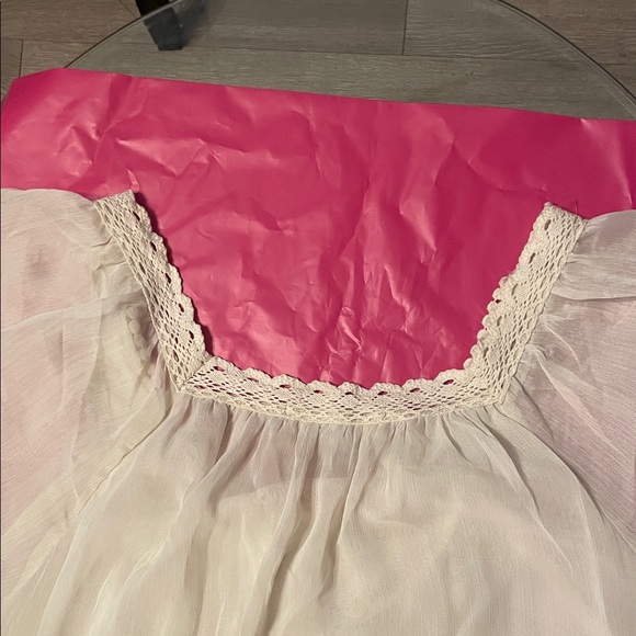 NY Collection Ivory Lace Blouse - Picture 7 of 11